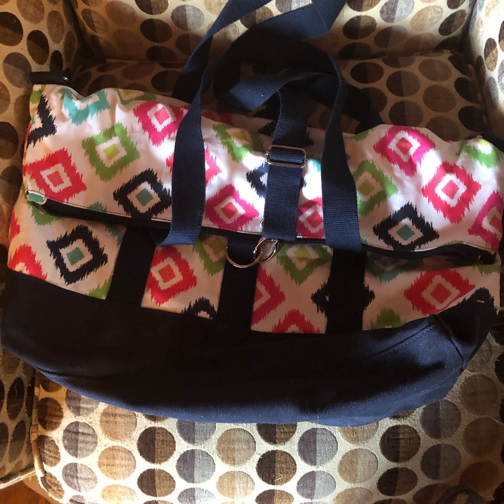 Fold over weekender bag